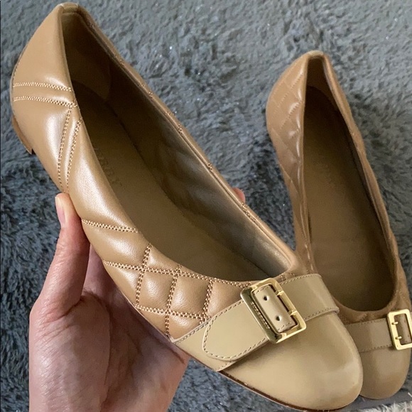 Burberry Avon House Check Ballet Flats Size 39 - Picture 4 of 8